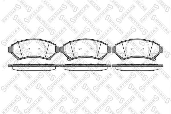 Brake Pad Set, disc brake (652 002B-SX)