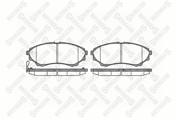 Brake Pad Set, disc brake (1162 000-SX)