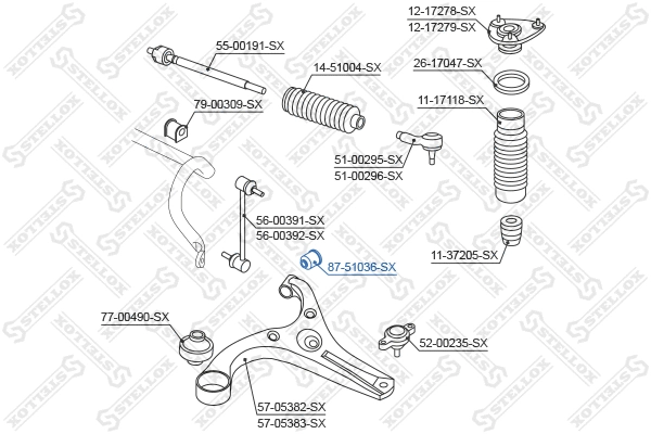 Mounting, control/trailing arm