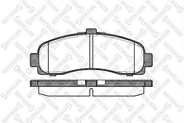 Brake Pad Set, disc brake (442 010B-SX)