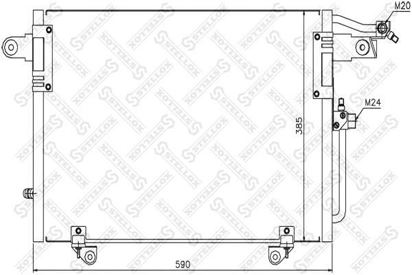Condenser, air conditioning (10-45303-SX)