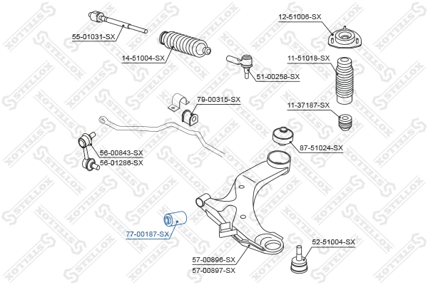 Mounting, control/trailing arm