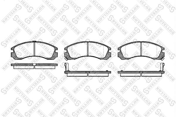 Brake Pad Set, disc brake (365 002-SX)