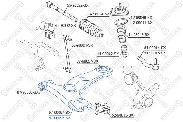 Control/Trailing Arm, wheel suspension