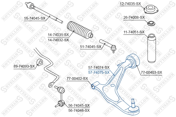 Control/Trailing Arm, wheel suspension
