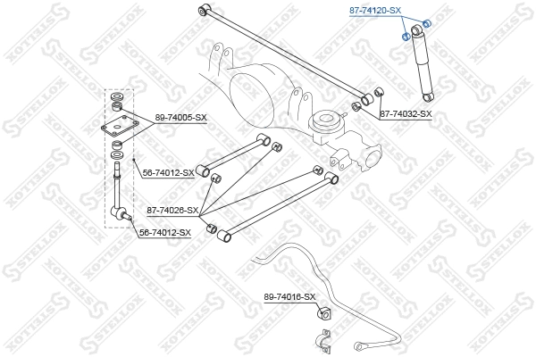 Mounting, control/trailing arm