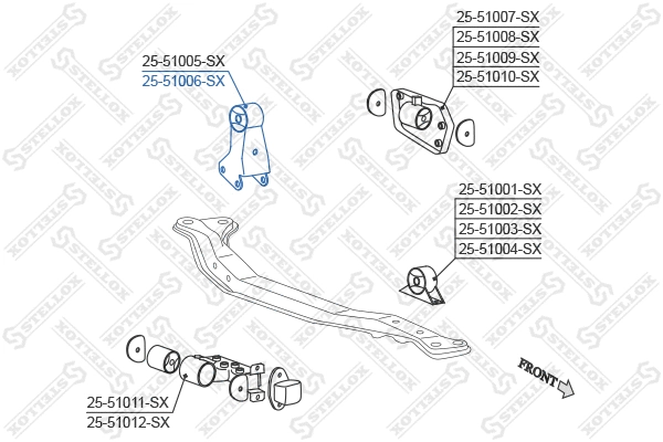 Mounting, engine