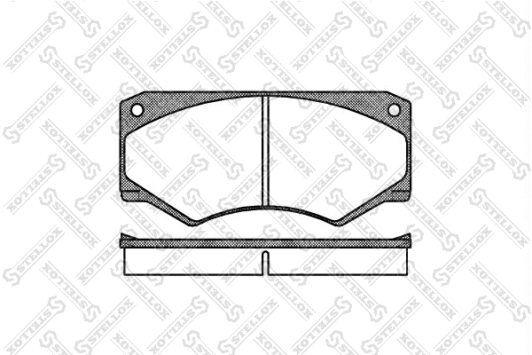 Brake Pad Set, disc brake (058 000B-SX)