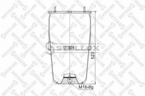 Bellow, air suspension (90-08810-SX)