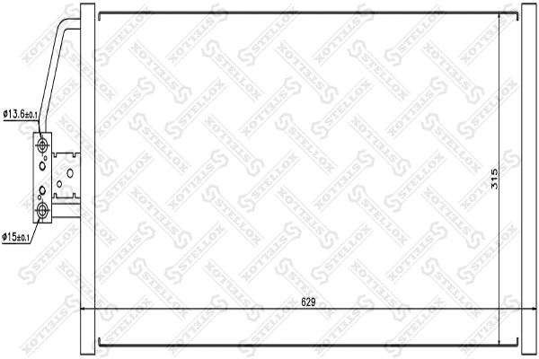 Condenser, air conditioning (10-45322-SX)