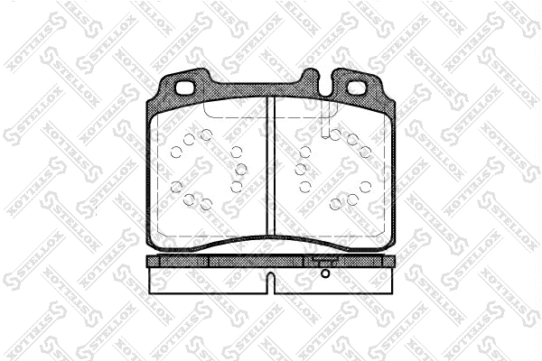 Brake Pad Set, disc brake (390 000-SX)