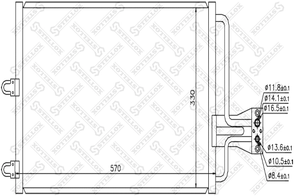 Condenser, air conditioning (10-45324-SX)