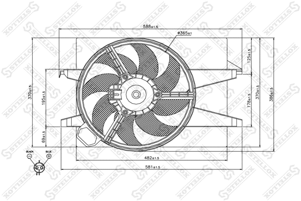 Fan, engine cooling (29-99403-SX)