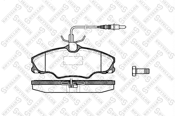 Brake Pad Set, disc brake (614 004B-SX)