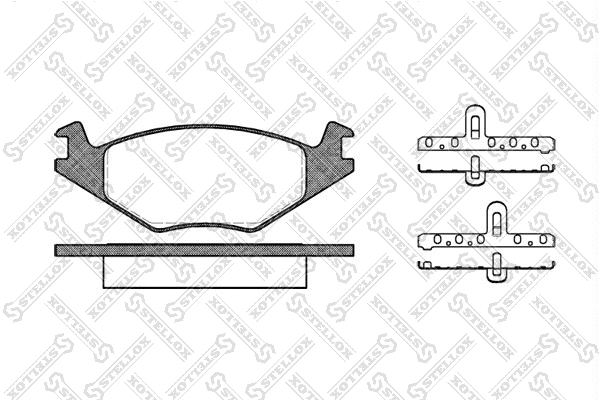 Brake Pad Set, disc brake (182 020-SX)