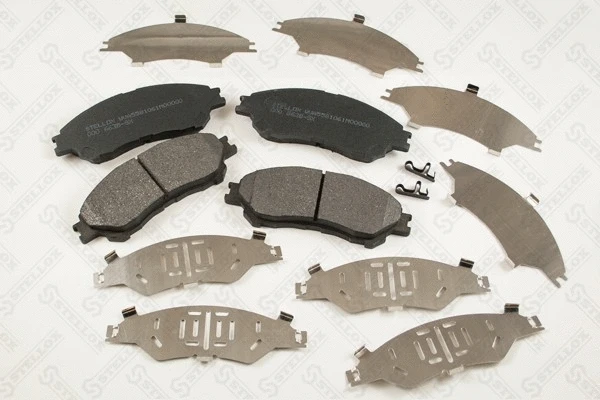 Brake Pad Set, disc brake (000 663B-SX)