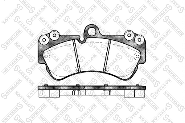 Brake Pad Set, disc brake (1005 000B-SX)