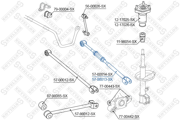 Control/Trailing Arm, wheel suspension