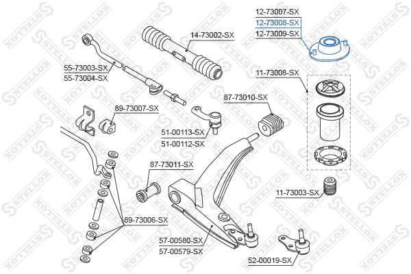 Suspension Strut Support Mount