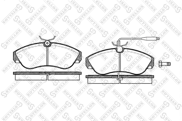Brake Pad Set, disc brake (498 002-SX)