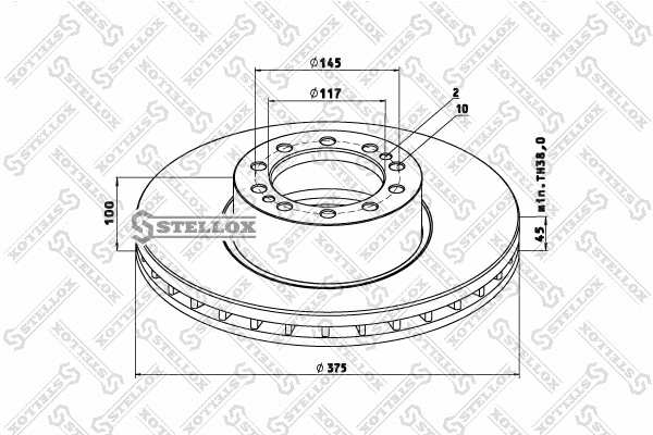 Brake Disc (85-00803-SX)