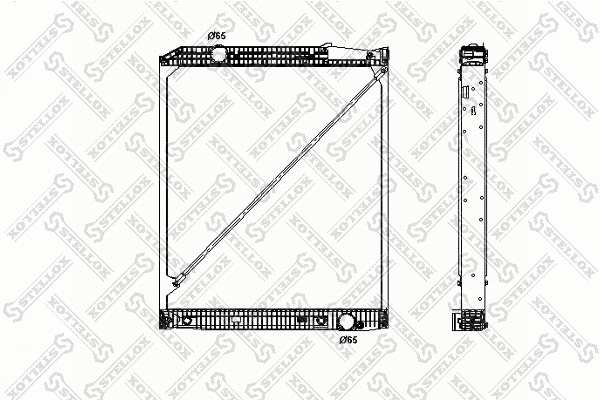 Radiator, engine cooling (81-03305-SX)