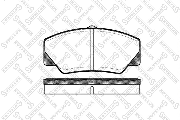 Brake Pad Set, disc brake (217 000B-SX)