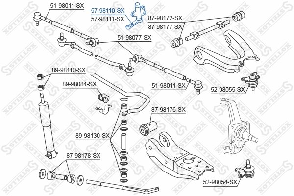 Idler Arm (57-98110-SX)