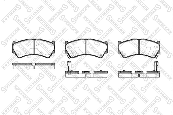 Brake Pad Set, disc brake (603 052B-SX)