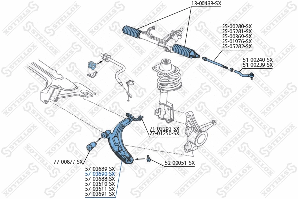 Control/Trailing Arm, wheel suspension