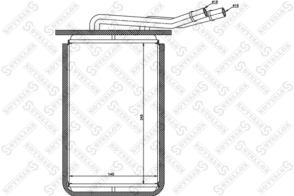 Heat Exchanger, interior heating (10-35093-SX)