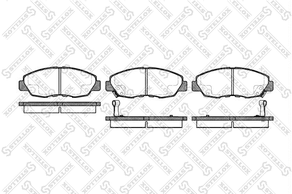Brake Pad Set, disc brake (335 002-SX)