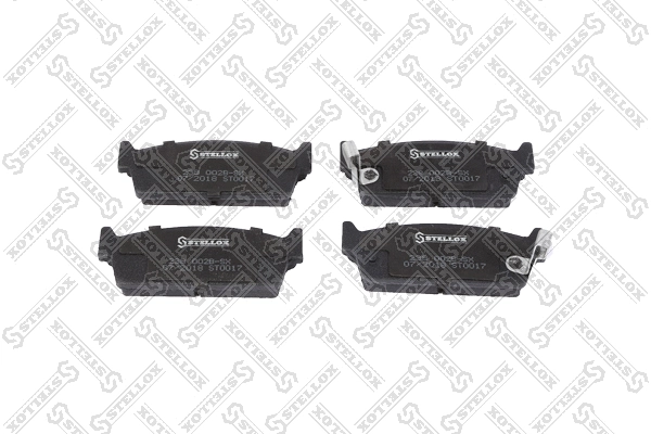 Brake Pad Set, disc brake (238 002B-SX)
