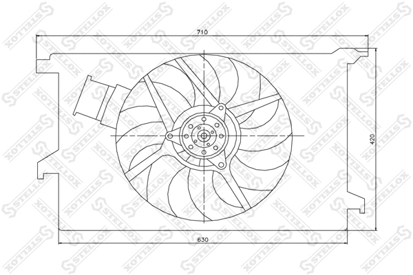 Fan, engine cooling (29-99271-SX)