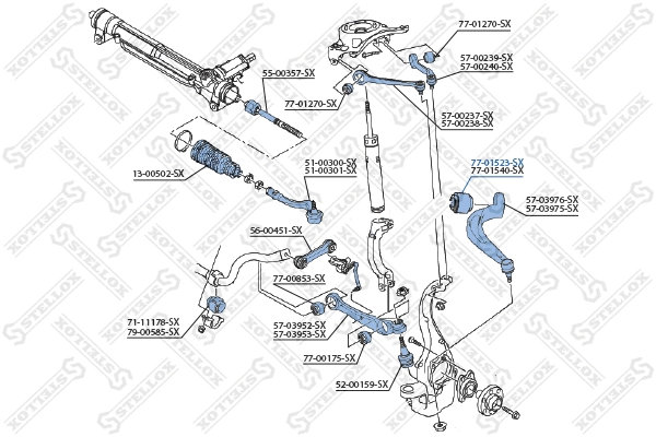 Mounting, control/trailing arm