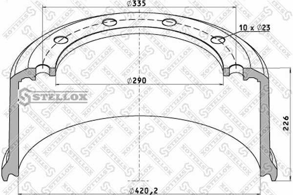 Brake Drum (85-00041-SX)