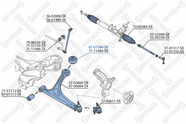 Mounting, control/trailing arm