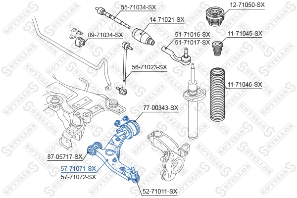 Control/Trailing Arm, wheel suspension