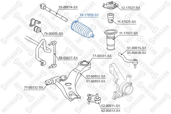 Bellow, steering
