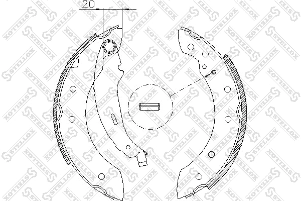 Brake Shoe Set (210 101-SX)