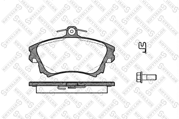 Brake Pad Set, disc brake (719 002L-SX)