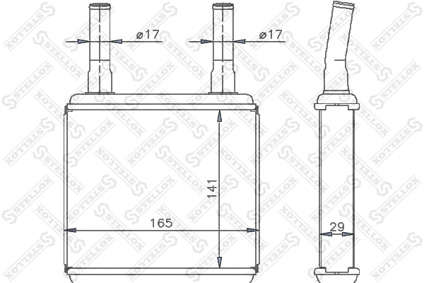 Heat Exchanger, interior heating (10-35113-SX)