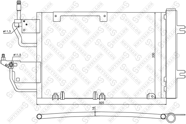 Condenser, air conditioning (10-45173-SX)
