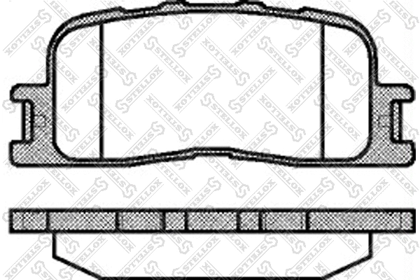Brake Pad Set, disc brake (865 000-SX)