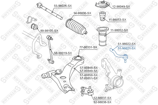 Tie Rod End (51-98021-SX)