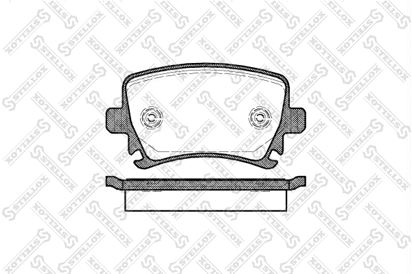 Brake Pad Set, disc brake (1042 000B-SX)