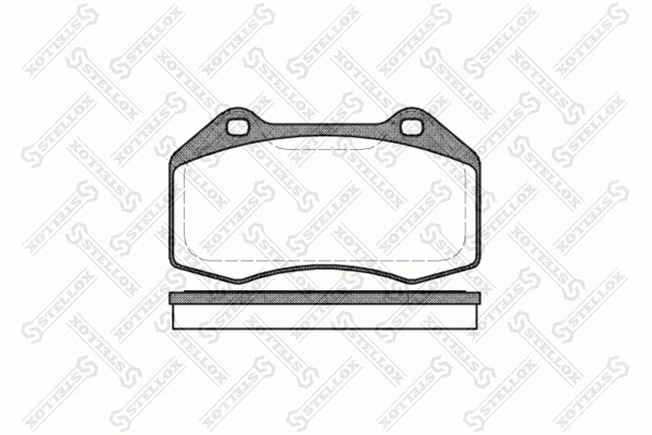 Brake Pad Set, disc brake (1124 000-SX)