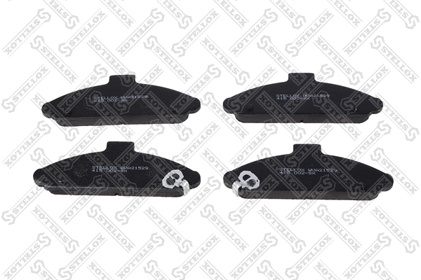 Brake Pad Set, disc brake (415 002-SX)