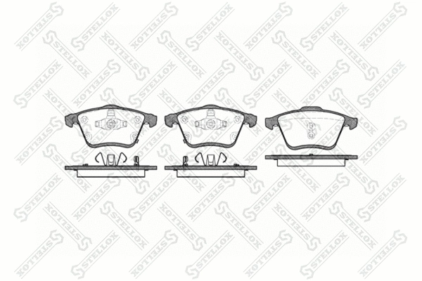 Brake Pad Set, disc brake (1193 002-SX)