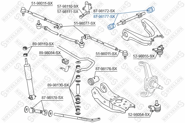 Mounting, control/trailing arm